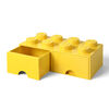 Tiroir de rangement LEGO 8 jaune