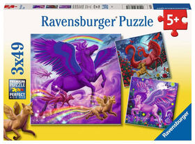 Ravensburger Creatures Magiques 3x49 pièces Puzzle