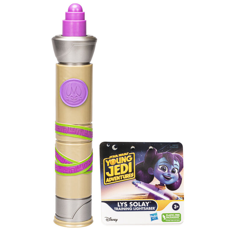 Star Wars Young Jedi Adventures, sabre laser à lame extensible violette de Lys Solay, jouets Star Wars pour enfants d'âge préscolaire