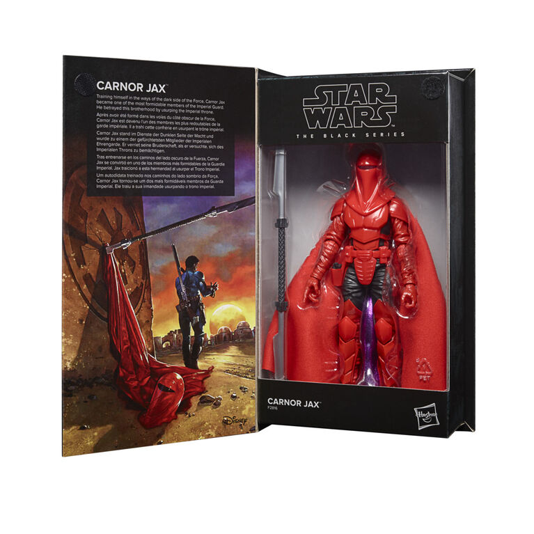 Star Wars The Black Series, figurine Carnor Jax de 15 cm, 50e  anniversaire Lucasfilm, Star Wars: Crimson Empire, pour enfants, dès 4 ans