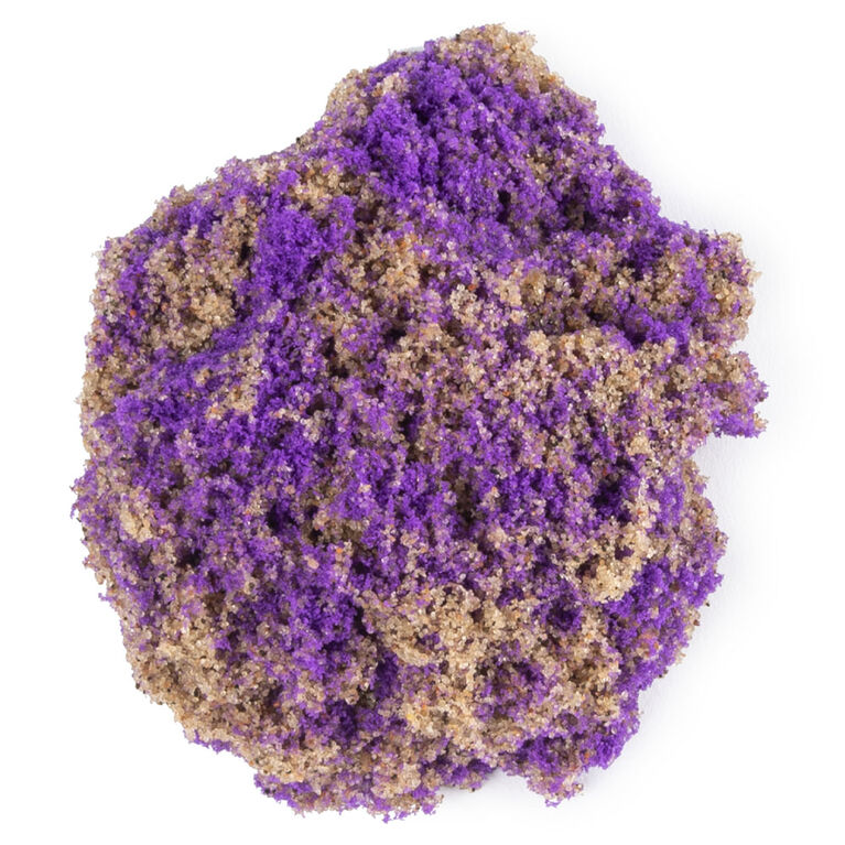 Kinetic Sand, Seashell Container with 4.5oz Neon Purple and Kinetic Beach Sand
