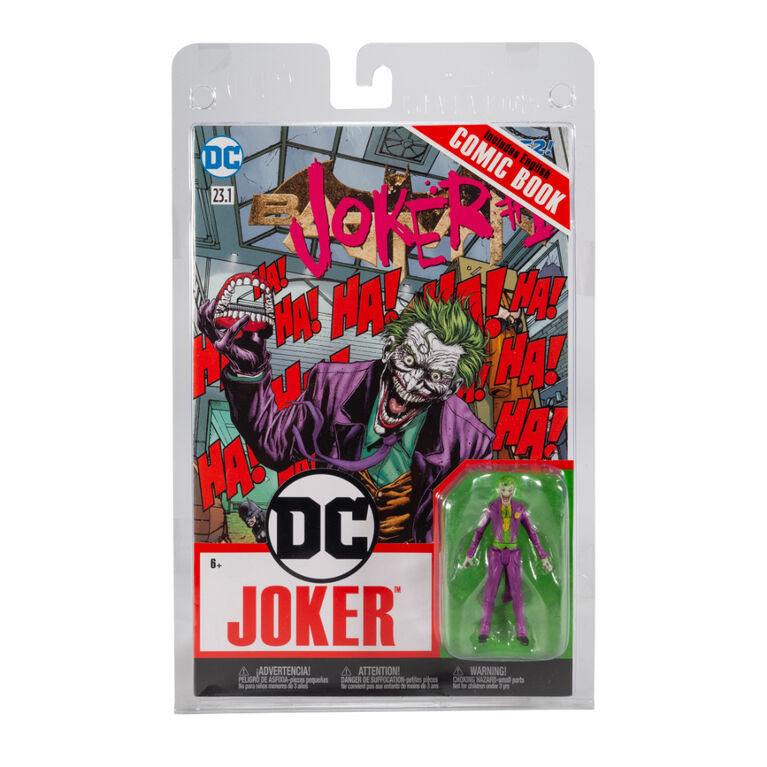 McFarlane Toys - DC Direct Page Punchers - Figurine 3" avec Comic Vague 2 - Joker (DC Rebirth)