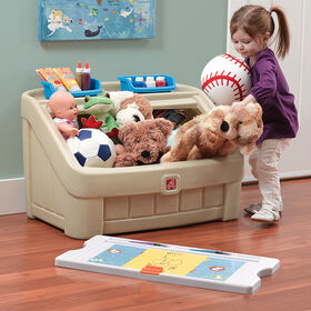 Step2 2-in-1 Toy Box and Art Lid - Tan
