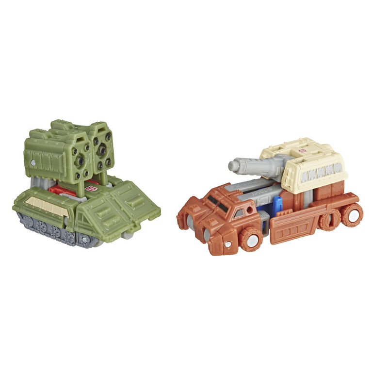 Transformers Generations War for Cybertron: Siege - Duo de figurines Micromaster Patrouille de combat Autobot.