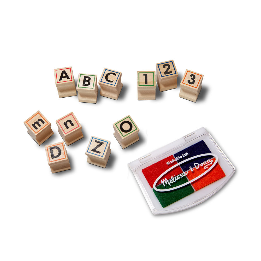 melissa and doug wooden stamp set