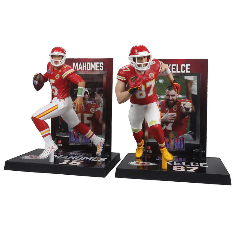 NFL Posed 7" Figures 2-Pack - Patrick Mahomes/Travis Kelce (Kansas City Chiefs)