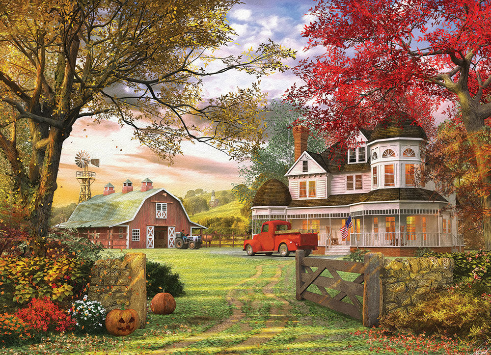 EuroGraphics Old Pumpkin Farm 1000-Piece Puzzle
