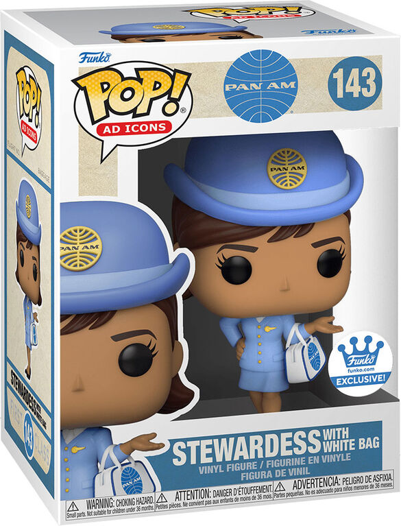 Funko POP! Ad Icons: Pan Am- Stewardess with white bag - R Exclusive