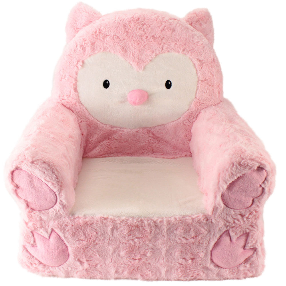 Sweet Seats Soft Chair Pink Owl