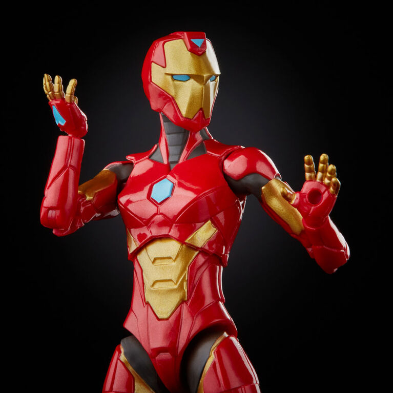Hasbro Marvel Legends Series 6-inch Ironheart Action Figure Toy, Premium Design and Articulation, 5 Accessories and 1 Build-A-Figure Part