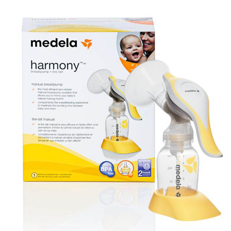 Medela Harmony Manual Breast Pump - with BPA-Free Bottles