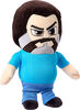 Minecraft Steve Plush Toy, 8-inch Collectible Soft Doll Inspired by A Minecraft Movie