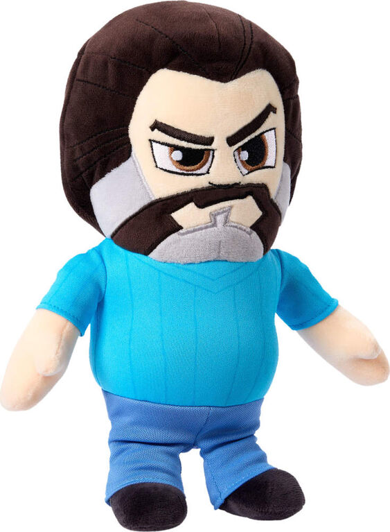 Minecraft Steve Plush Toy, 8-inch Collectible Soft Doll Inspired by A Minecraft Movie