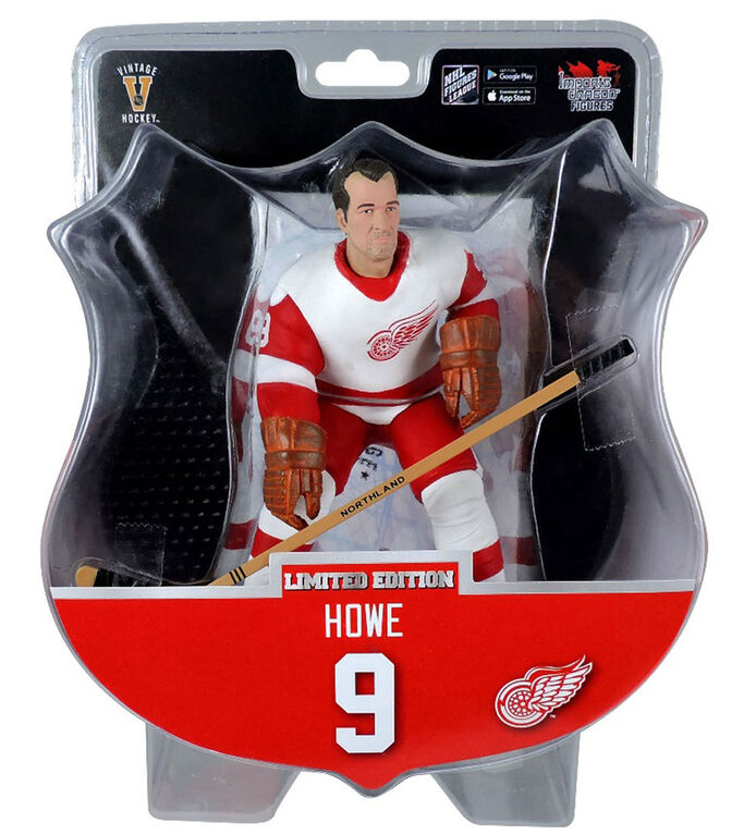 Gordie Howe Red Wings Detroit Figurine légendaire 6' LNH.
