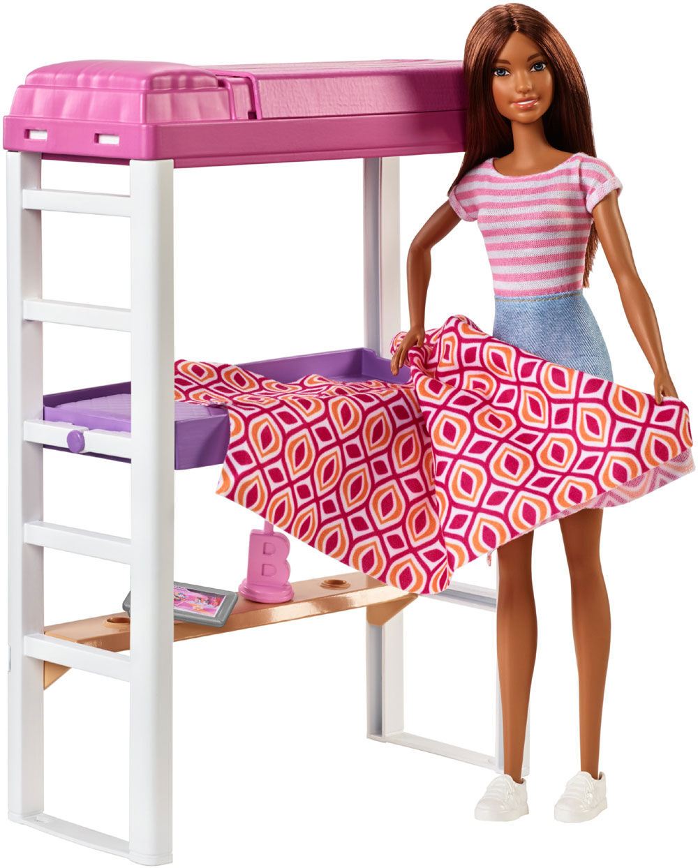 Barbie Coffret Poupee et Lit sureleve