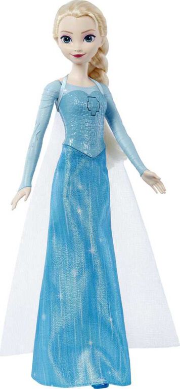 DISNEY PRINCESS Poupée Elsa chantante Reine des Neiges pas cher