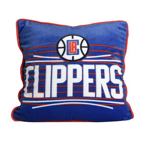 Coussin décoratif des Clippers de Los Angeles de la NBA, 18 po x 18 po