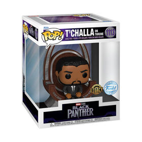 POP! Deluxe : T'Challa on Throne - Black Panther - Notre exclusivité