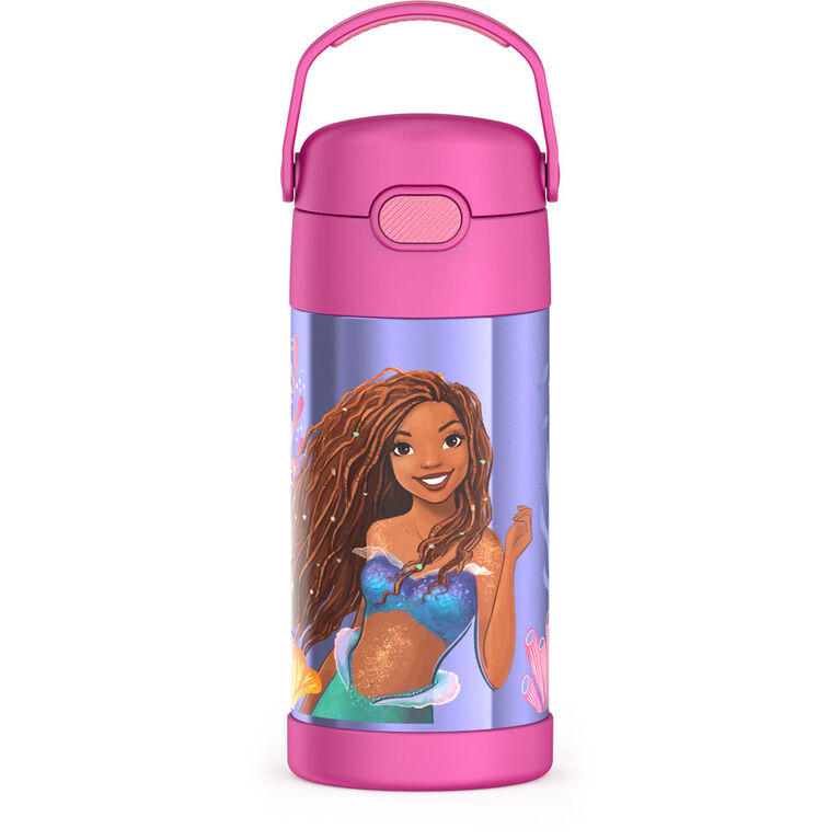 Bouteille d'eau FUNtainer avec paille, Little Mermaid, 12oz