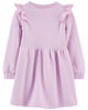 Carter's Long Sleeve Fleece Dress Purple  2T