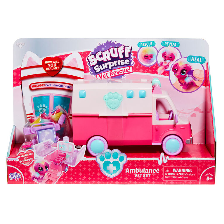 Scruff Surprise Vet Rescue - Ambulance Vet Playset