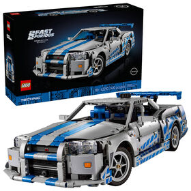LEGO Technic Voiture Nissan Skyline GT-R (R34) 2 Fast 2 Furious, Ensemble de Modèle de Voiture, Véhicule à Construire 42210