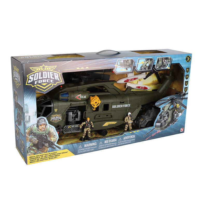 Soldier Force Mega Helicopter Playset R Exclusive Toys R Us Canada