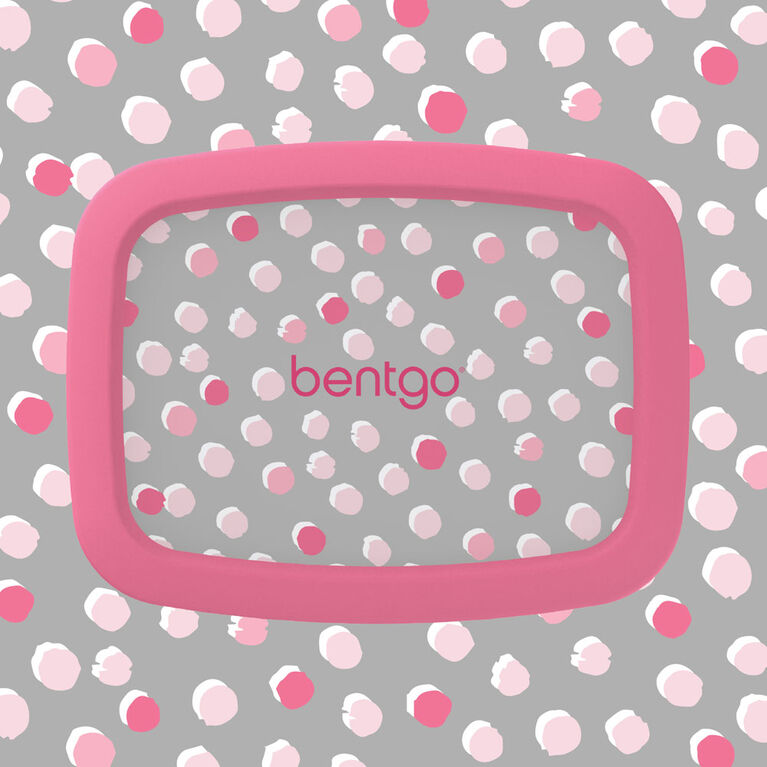 Bentgo Kids Prints Leak-Proof, 5-Compartment Bento-Style Kids Lunch Box - PINK DOTS