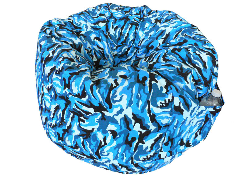 Cotton Round Shaped Bean Bag Camo Blue Toys R Us Canada