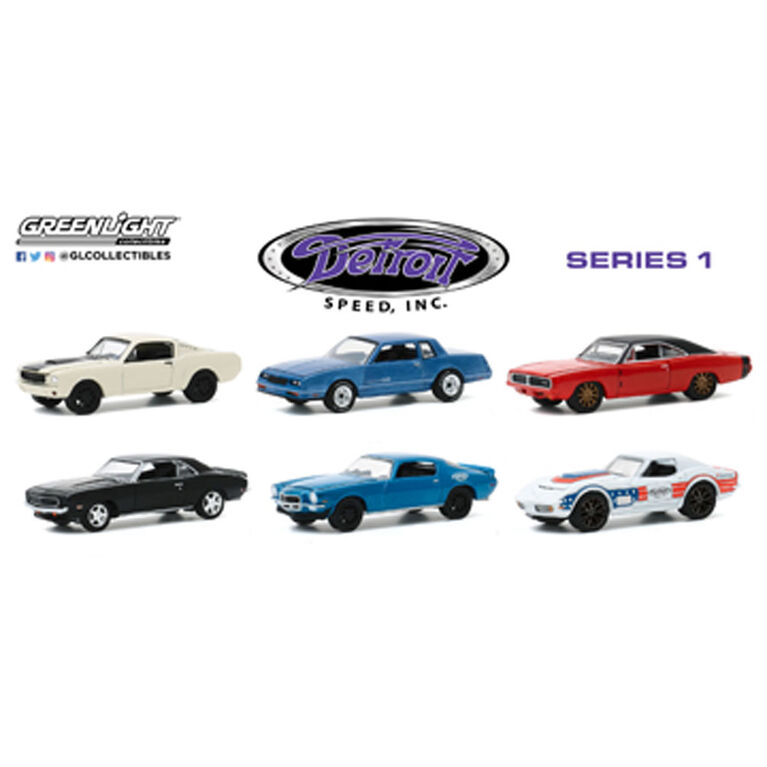 1:64 Detroit Speed, Inc Séries 1 - Les couleurs et les motifs peuvent varier - une par commande