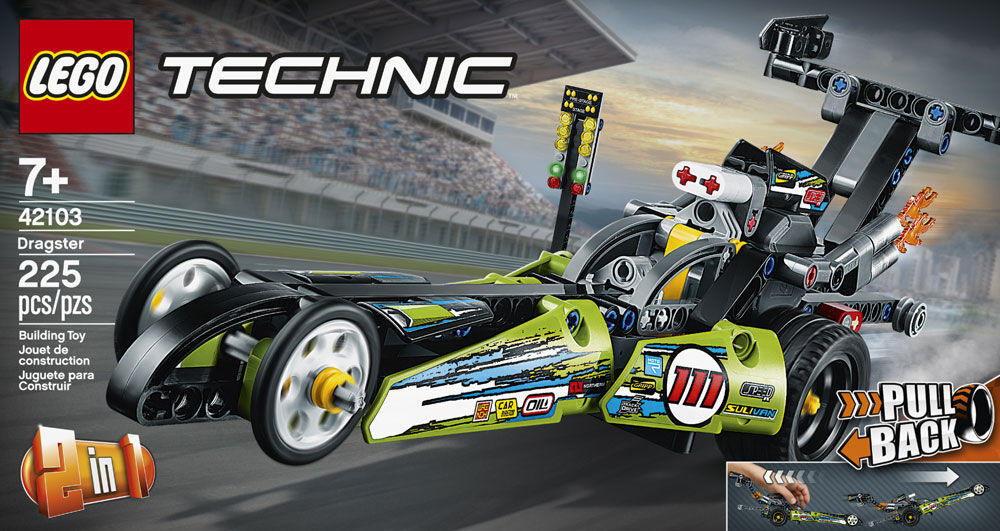 LEGO Technic Dragster 42103 225 pieces