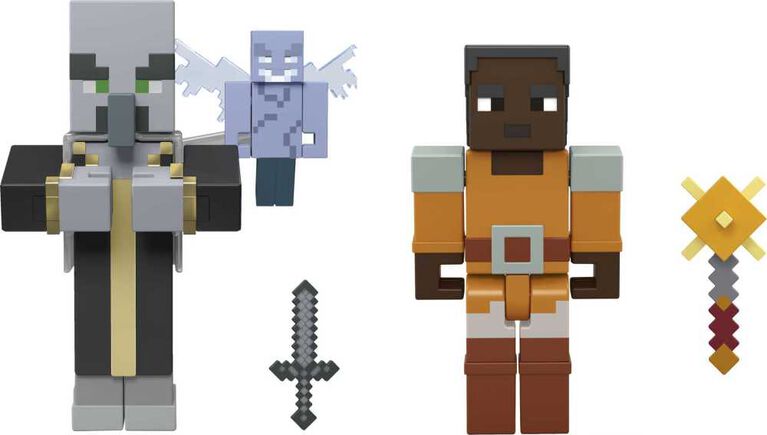 Minecraft Dungeons Hal and Nameless One Figures