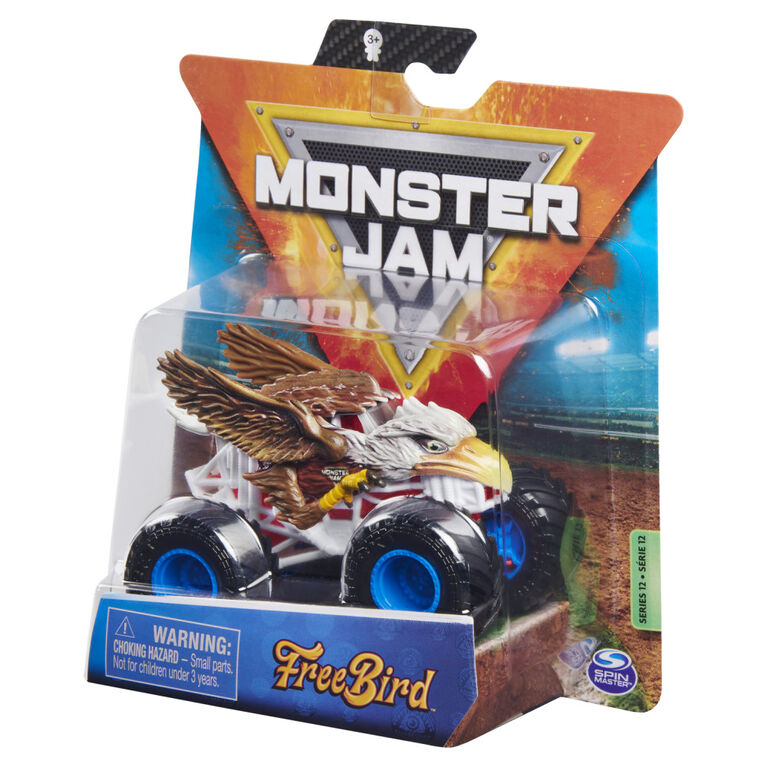 Monster Jam, Official FreeBird Monster Truck, Die-Cast Vehicle, Crazy Creatures Series, 1:64 Scale
