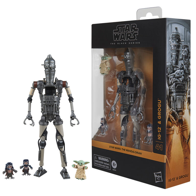 Star Wars The Black Series IG-12 & Grogu, Star Wars: The Mandalorian Deluxe Collectible 6 Inch Action Figure 2-Pack