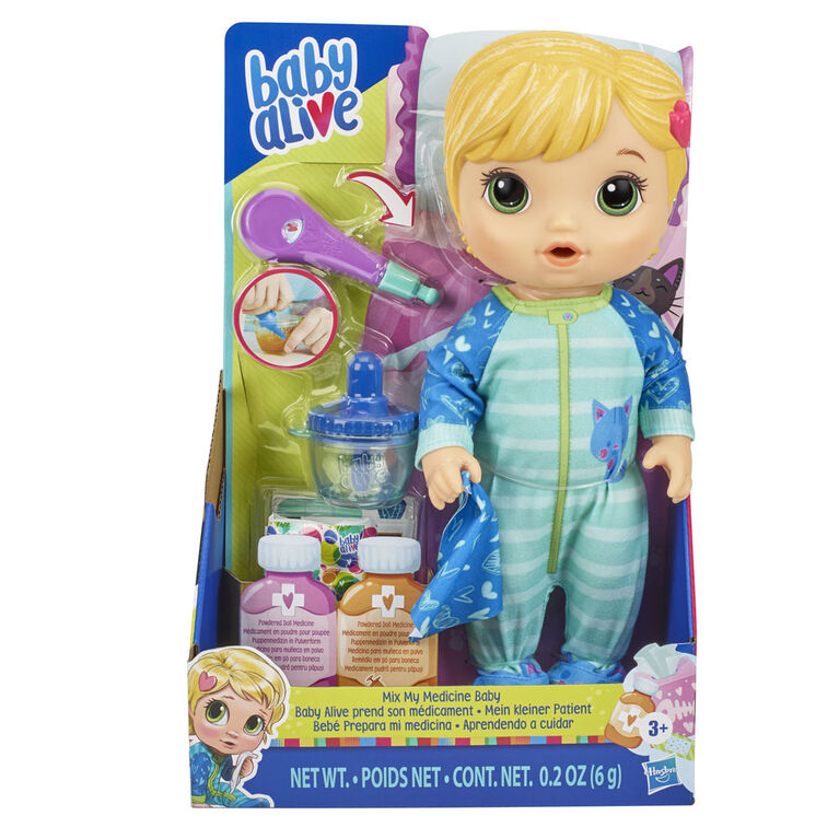 Baby Alive Mix My Medicine Baby Doll Blonde Hair Toys R Us Canada