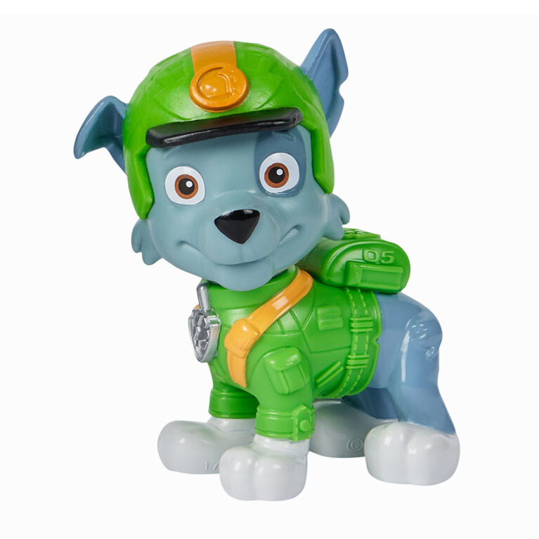 PAW Patrol Jungle Pups, Rocky Snapping Turtle Vehicle, Toy Truck with Collectible Action Figure