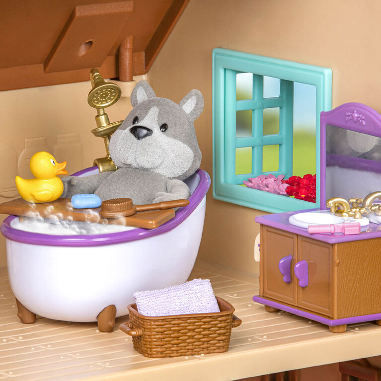 Li'l Woodzeez, Bathroom & Laundry Playset