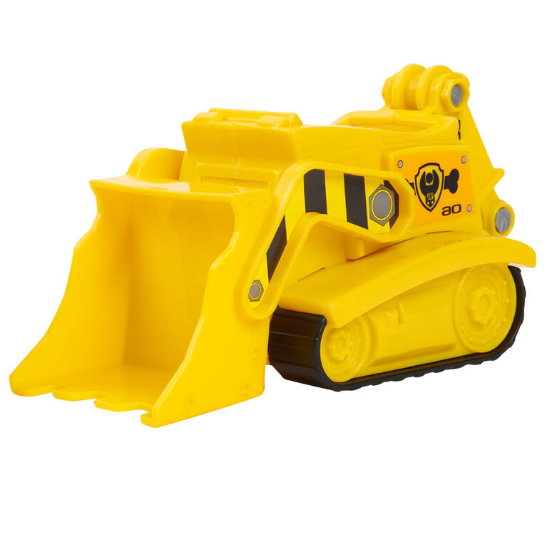 PAW Patrol, Rubble's Bulldozer, Toy Vehicle with Collectible Action Figure, Sustainably Minded Kids Toys