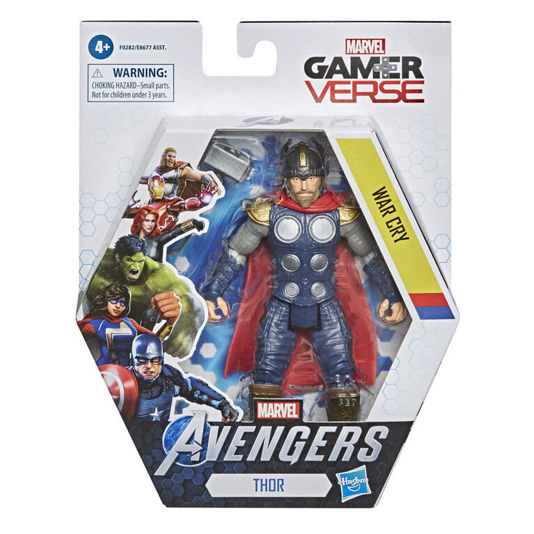 Hasbro Marvel Gamerverse 6-inch Action Figure Toy Thor War Cry