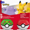 MEGA Pokémon Poké Ball 2-Pack Building Toy Kits with 2 Action Figures (42 Pieces)