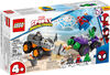 LEGO Marvel Spider-Man et ses amis extraordinaires Le combat en camions entre Hulk et Rhino 10782 (110 pièces)