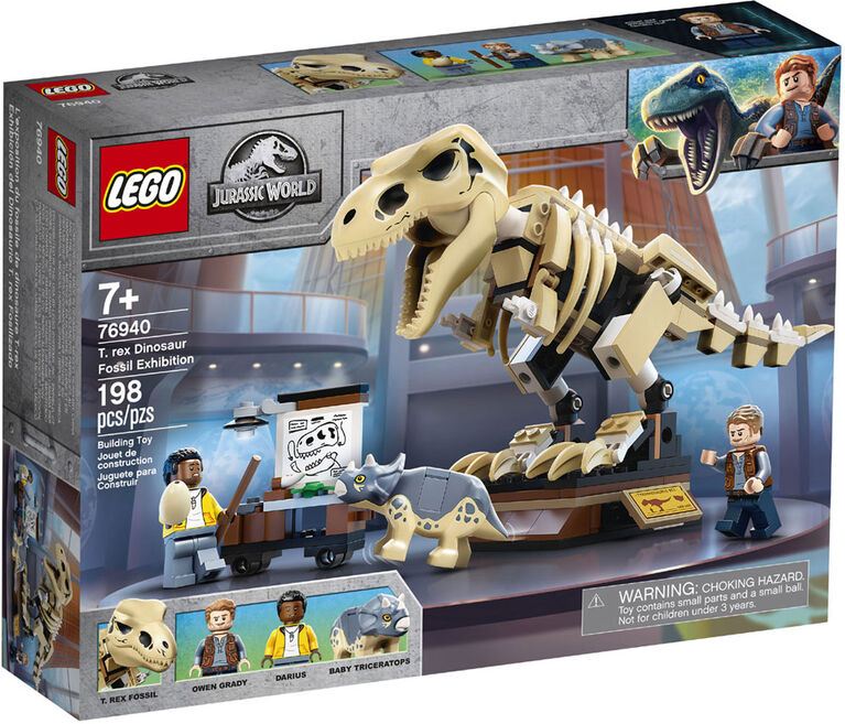 LEGO Jurassic World T. rex Dinosaur Fossil Exhibition 76940 (198 pieces)