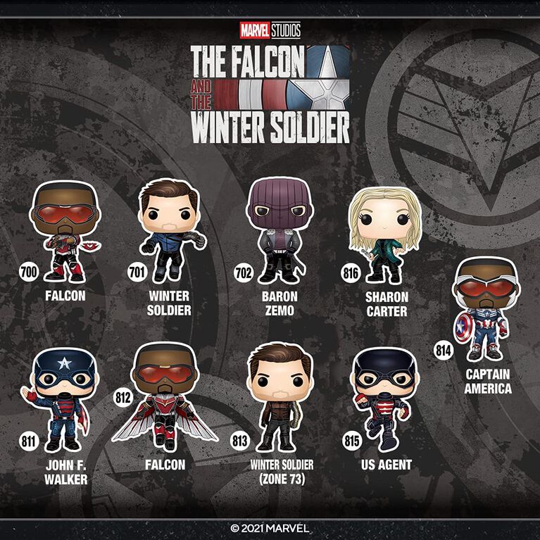 Figurine en Vinyle US Agent  par Funko POP! Marvel: Falcon and the Winter Soldier