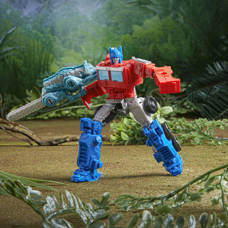 Transformers: Rise of the Beasts Movie Beast Alliance Beast Weaponizers 2-Pack Optimus Prime Toy, 5-inch