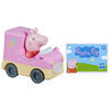 Peppa Pig Petits v&eacute;hicules, Candy Cat dans un camion de cr&egrave;me glac&eacute;e, v&eacute;hicule avec roues mobiles