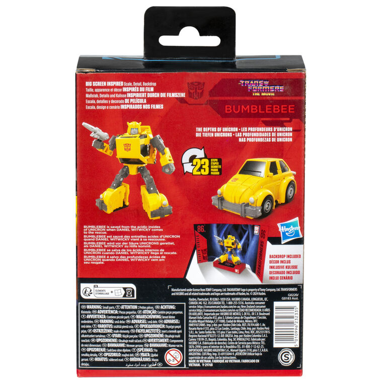 Transformers Generations Studio Series, figurine 86-29 Bumblebee classe Deluxe, Les Transformers : le film