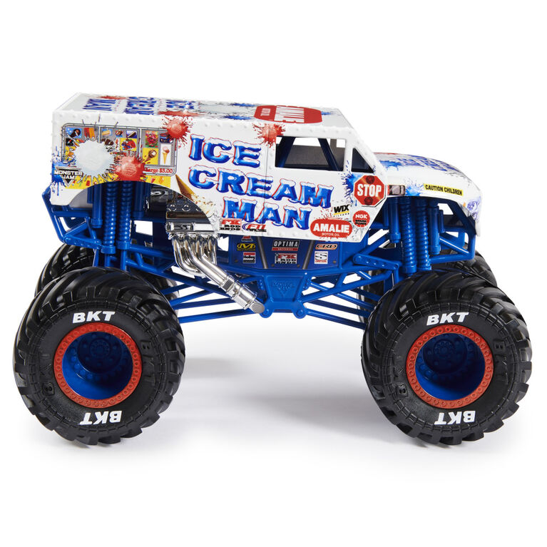 Monster Jam, Official Ice Cream Man Monster Truck, Die-Cast Vehicle, 1:24 Scale