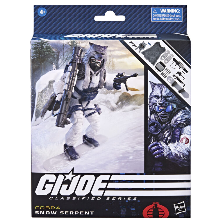 G.I. Joe Classified Series Snow Serpent, Deluxe Collectible G.I. Joe Action Figures, 93, 6 Inch Action Figures