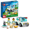 LEGO City La camionnette de secours vétérinaire 60382; Jeu de construction (58 pièces)