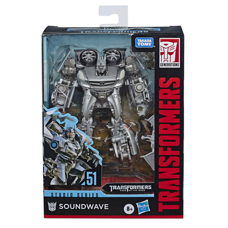 Transformers Toys Studio Series 51 Deluxe Class Transformers: Dark of the Moon Movie Soundwave - 4.5-inch